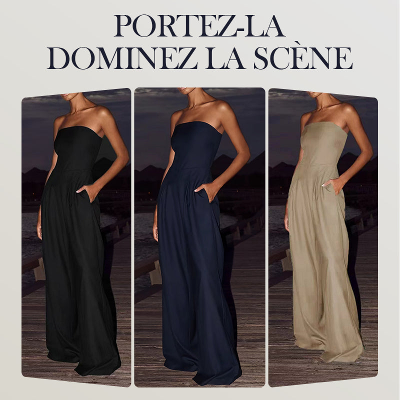Jumpsuit sans manches avec poches