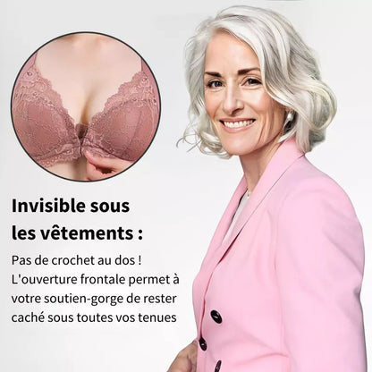 (1 acheté = 3 reçus) Soutien-gorge Sans Fil Galbant Avec Fermeture Frontale